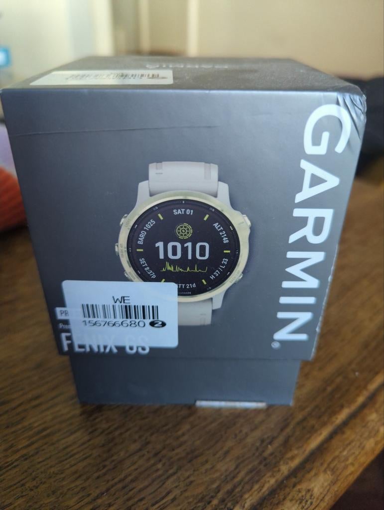 Garmin Fenix 6S Pro Solar GPS Smartwatch - Zo goed als nieuw, Wit, Garmin, Ophalen of Verzenden, Zo goed als nieuw