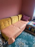 Oker Gele bank, Huis en Inrichting, Ophalen, Gebruikt, Stof