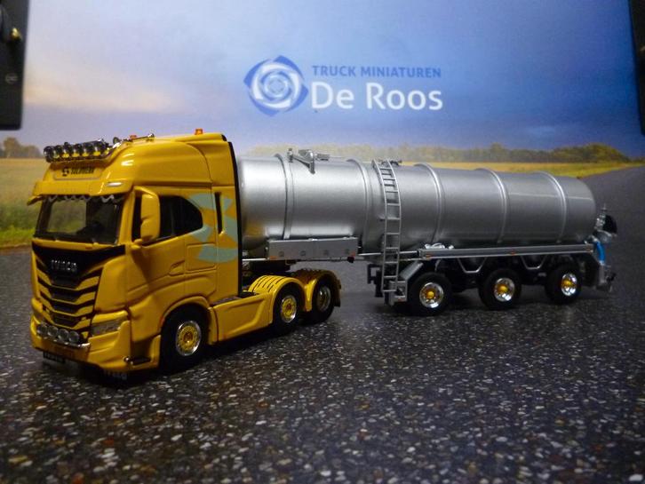 WSI Iveco Solumera met mesttrailer, Hobby en Vrije tijd, Modelauto's | 1:50, Nieuw, Bus of Vrachtwagen, Wsi, Ophalen of Verzenden