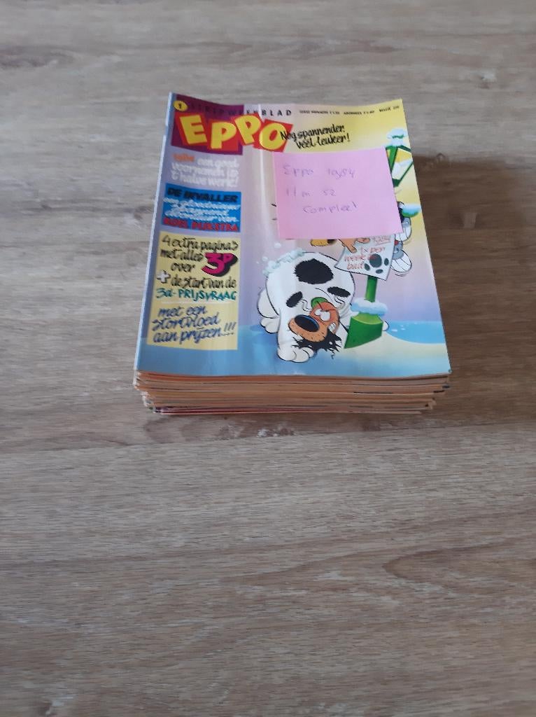 Veel Jaargangen Eppo en Wordt Vervolgt,1975, 1976,1977 ,etc, Boeken, Meerdere stripboeken, Ophalen of Verzenden, Gelezen