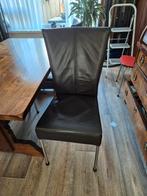 Relax fauteuil zwart leer in goede staat, Gebruikt, Zwart, Leer, Ophalen of Verzenden