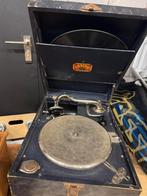 Draagbare oude grammofoon, Ophalen of Verzenden