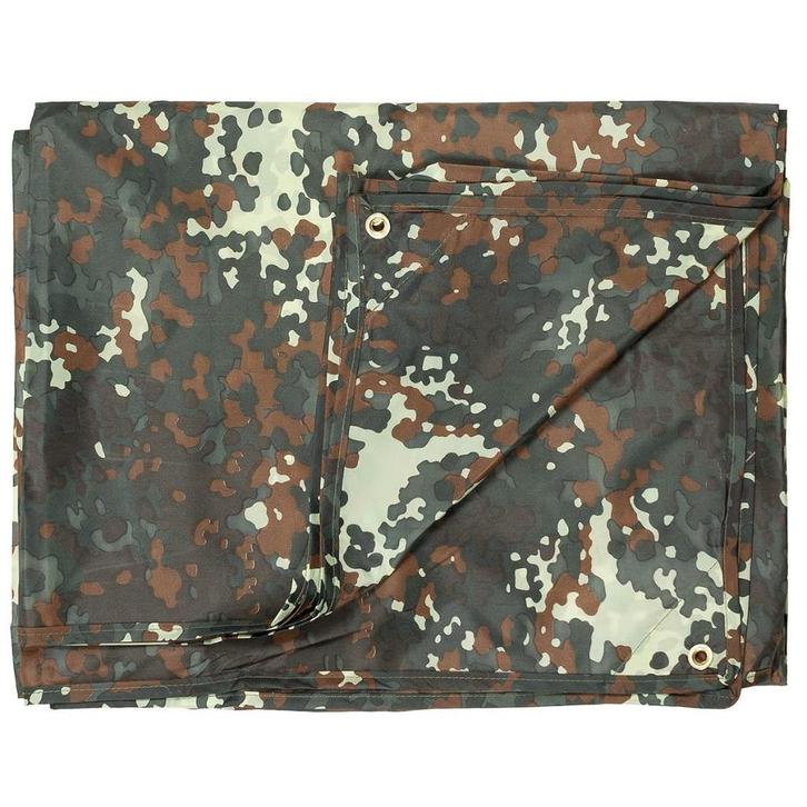 MFH - Tarp 300x300cm - Flecktarn Camouflage - Nieuw, Verzamelen, Militaria | Algemeen, Landmacht, Kleding of Schoenen, Nederland