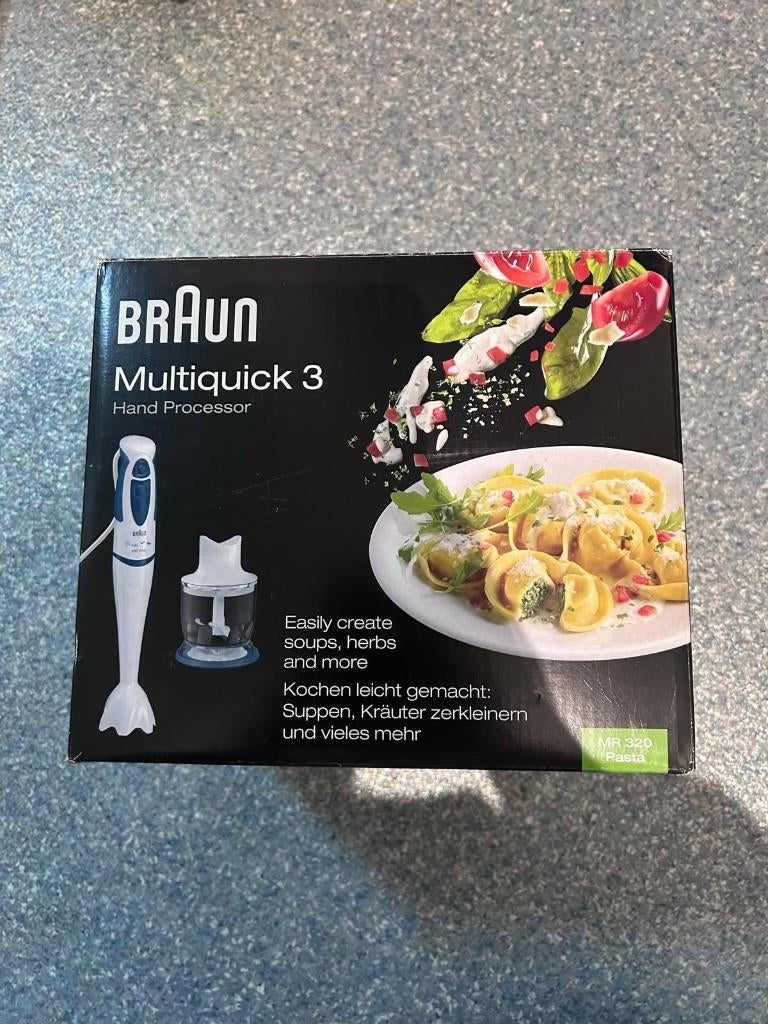 Braun Multiquick 3 Hand Processor (nieuw/ongebruikt), Minder dan 1 liter, Ophalen, Nieuw, 3 snelheden of meer