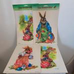 Herbruikbare raamstickers Pasen paashaas x4 Duitsland, Ophalen of Verzenden, Nieuw