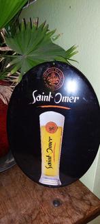 Prachtig authentiek reclamebord Saint-Omer bier, Verzamelen, Ophalen of Verzenden, Nieuw, Reclamebord, Plaat of Schild, Overige merken