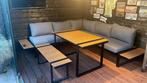 Loungebank met eettafel - Perfect voor buiten!, Ophalen, Gebruikt, Meer dan 8 zitplaatsen, Loungeset