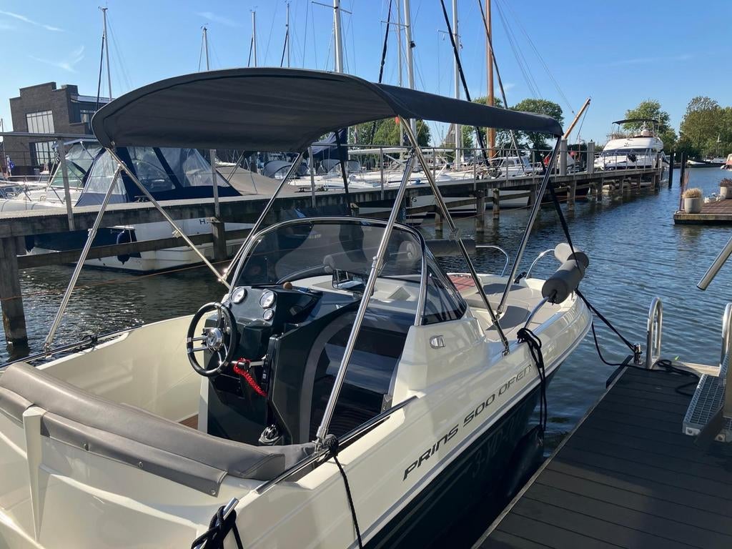 Prins 500, Suzuki 70pk, Kalf trailer, 2020, Ophalen, Zo goed als nieuw, 3 tot 6 meter, Buitenboordmotor