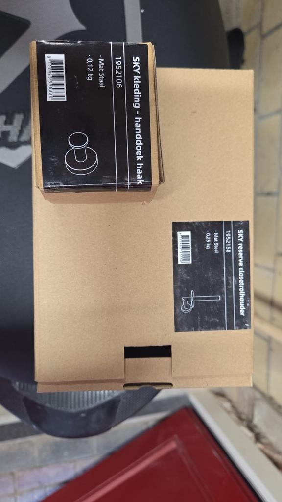 Handdoekhaak en closetrolhouder, Ophalen of Verzenden, Nieuw