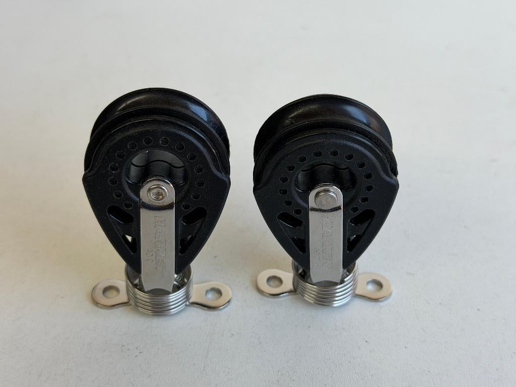 Harken 40mm Carbo opstaand blok met veer en beugel NIEUW, Watersport en Boten, Ophalen of Verzenden, Nieuw, Lijn of Blok
