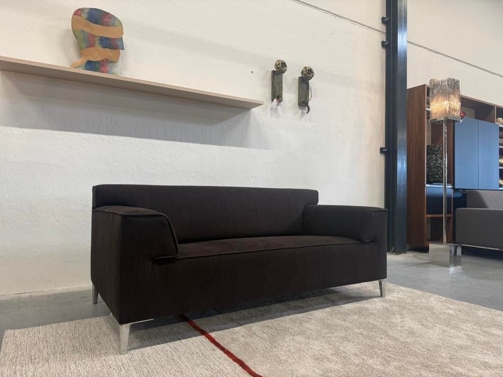 Pode Edit Bank 2,5 zits Evla stof Bruin 183, 150 tot 200 cm, Tweepersoons, 75 tot 100 cm, Zo goed als nieuw