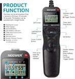 Neewer Timer Ontspanner voor Camera - Tijdgestuurde Fotograf, Ophalen of Verzenden, Zo goed als nieuw, Overige typen