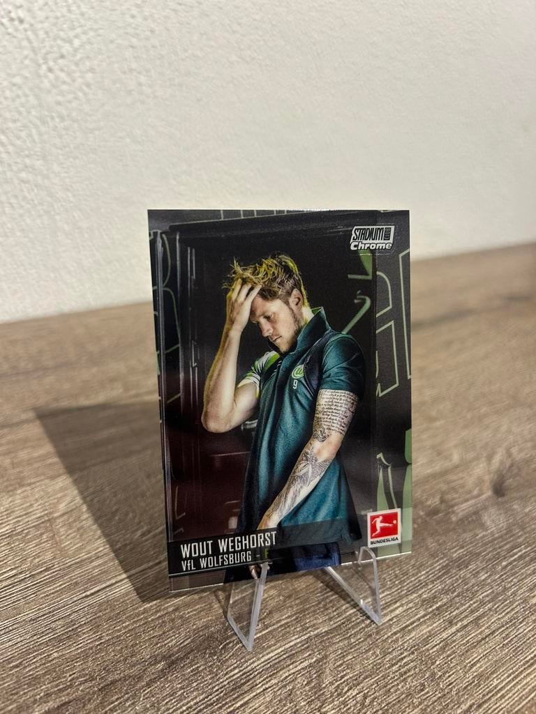 Wout Weghorst 2021-22 Topps Stadium Club Chrome Bundesliga, Ophalen of Verzenden, Zo goed als nieuw, Plaatje