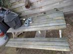 Robuuste houten picknicktafel - Ideaal voor buiten, Tuin en Terras, Picknicktafels, Ophalen, Gebruikt, Rechthoekig, Hout