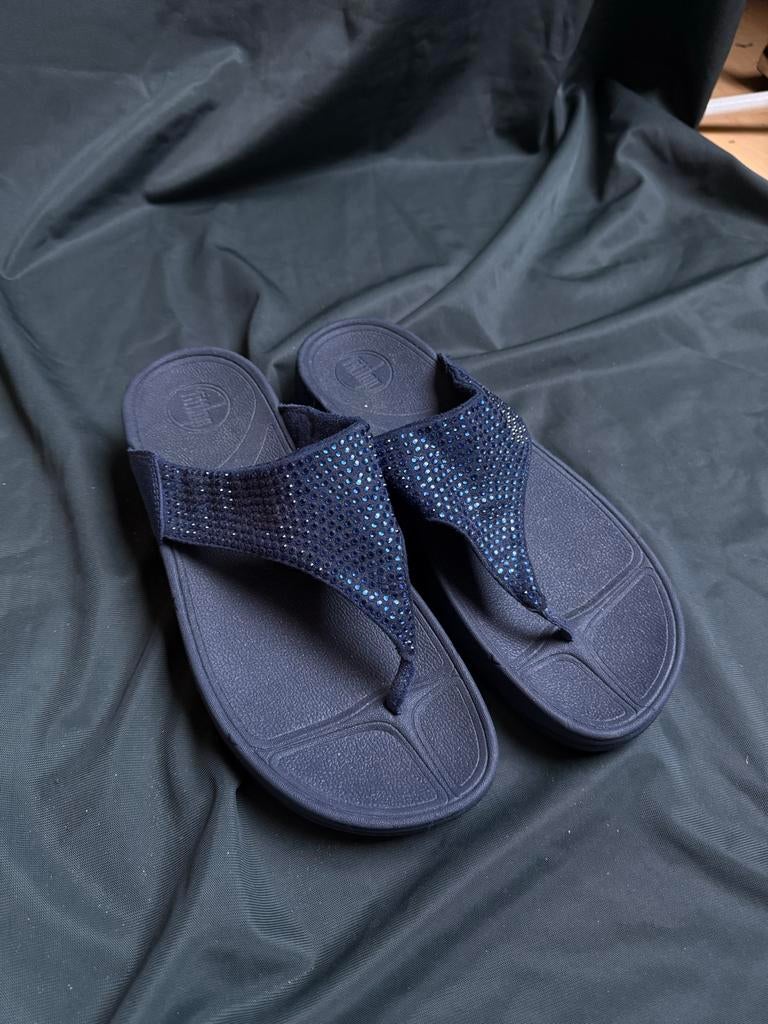 Fitflop slippers maat 41, Ophalen of Verzenden, Gedragen, Blauw, Slippers