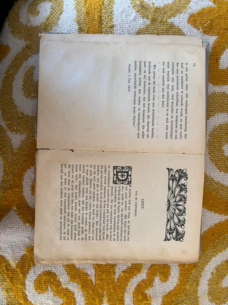 Zeldzaam Boekje Sprookjes van Grimm uit 1819- Wereldbibliot, Antiek en Kunst, Ophalen of Verzenden