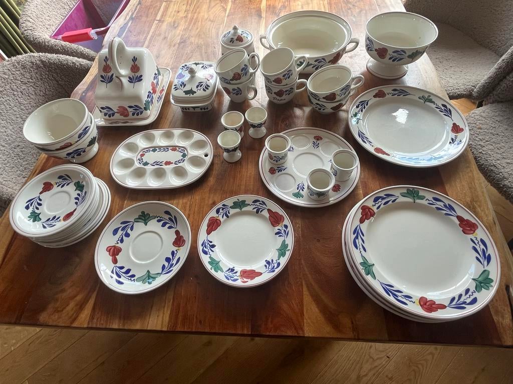 Boerenbont servies, Huis en Inrichting, Keuken | Servies, Ophalen, Gebruikt, Aardewerk, Boerenbont