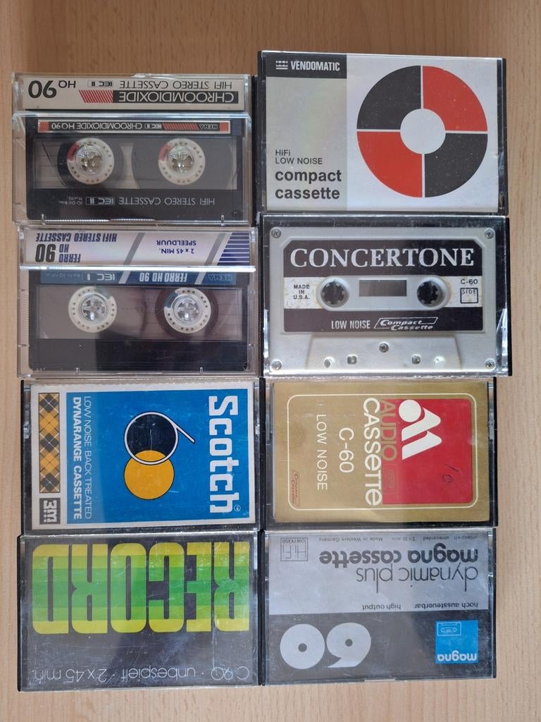 Diverse merken – 11 stuks – gebruikt, Gebruikt, 2 t/m 25 bandjes, Overige genres, Ophalen of Verzenden