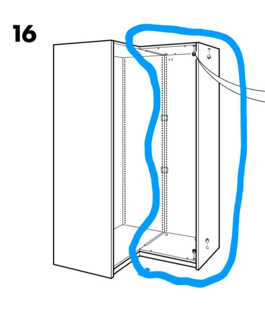 Ikea Pax kast hoek aanbouwdeel oude stijl, Huis en Inrichting, Kasten | Kledingkasten, Ophalen, 200 cm of meer, Pax, Nieuw