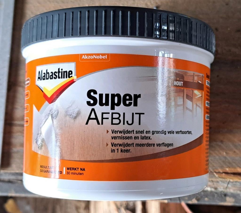 Alabastine Super Afbijt, Doe-het-zelf en Verbouw, Verf, Beits en Lak, Nieuw, Minder dan 5 liter, Wit, Ophalen of Verzenden