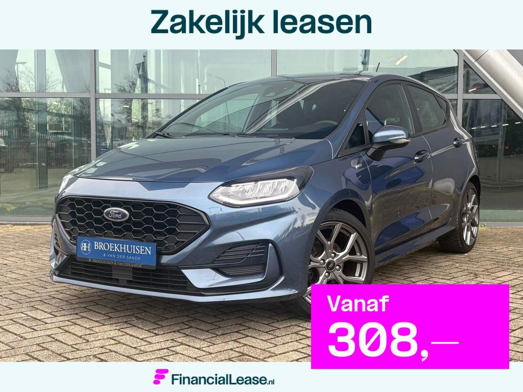 Ford Fiesta 1.0 EcoBoost Hybrid ST-Line X 125pk Automaat / S, 125 pk, Gebruikt, Zwart, Blauw