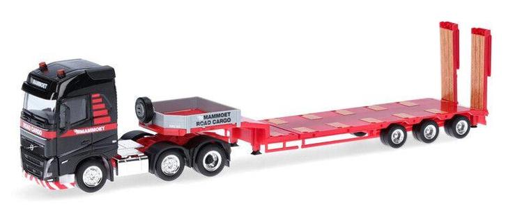Volvo FH GL '20 3a. S.Sz. 3a Mammoet Road Cargo (NL), Hobby en Vrije tijd, Modelauto's | 1:87, Nieuw, Bus of Vrachtwagen, Herpa
