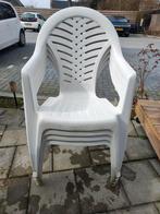 Gratis 4 tuinstoelen, Tuin en Terras, Ophalen, Gebruikt, Kunststof