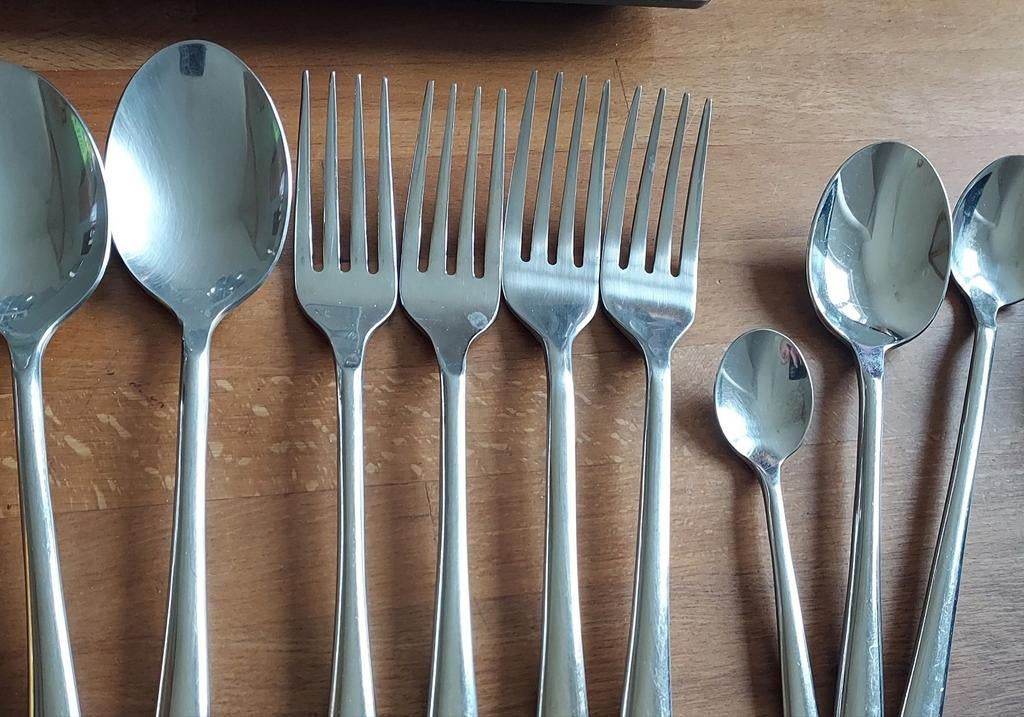 Hema Bari enkele delen, Gebruikt, Ophalen of Verzenden, Rvs of Chroom, Vaatwasserbestendig