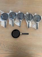 6 ronde mini wok / gourmet / pizza / koekenpannetjes, Ophalen, Solis, Nieuw, Nb