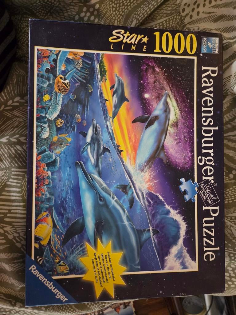 Ravensburger Legpuzzel 1000 stukjes - Dolfijnen, Ophalen of Verzenden, 500 t/m 1500 stukjes, Gebruikt, Legpuzzel