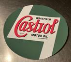 CASTROL - retro sticker voor benzinepomp of olievat, Ophalen of Verzenden, Zo goed als nieuw, Auto's