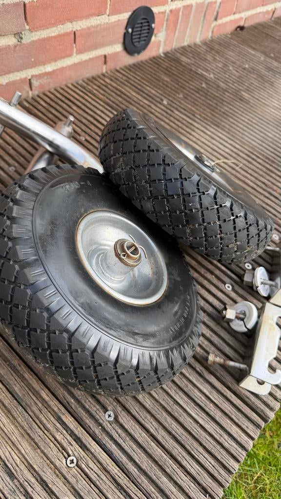 Strandwielen voor rubberboot, Watersport en Boten, Ophalen of Verzenden, Gebruikt, Overige typen