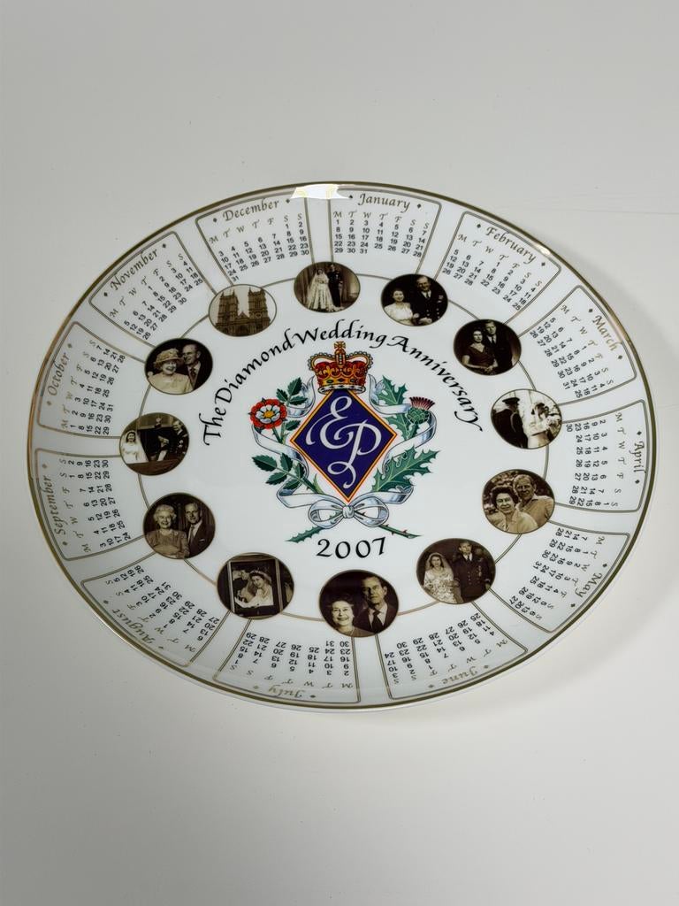 Royal Worcester Diamond Wedding Bord 2007 Limited edition !, Ophalen of Verzenden