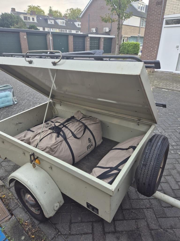 6 Persoons gezinstent + aanhanger, Caravans en Kamperen, Tenten, Ophalen, Zo goed als nieuw, Tot en met 6