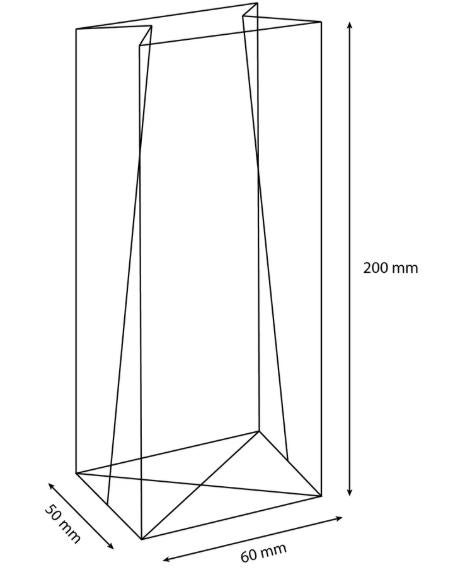1000 Blokbodemzakjes 60x50+200mm, Diversen, Cadeaupapier, Ophalen of Verzenden, Nieuw