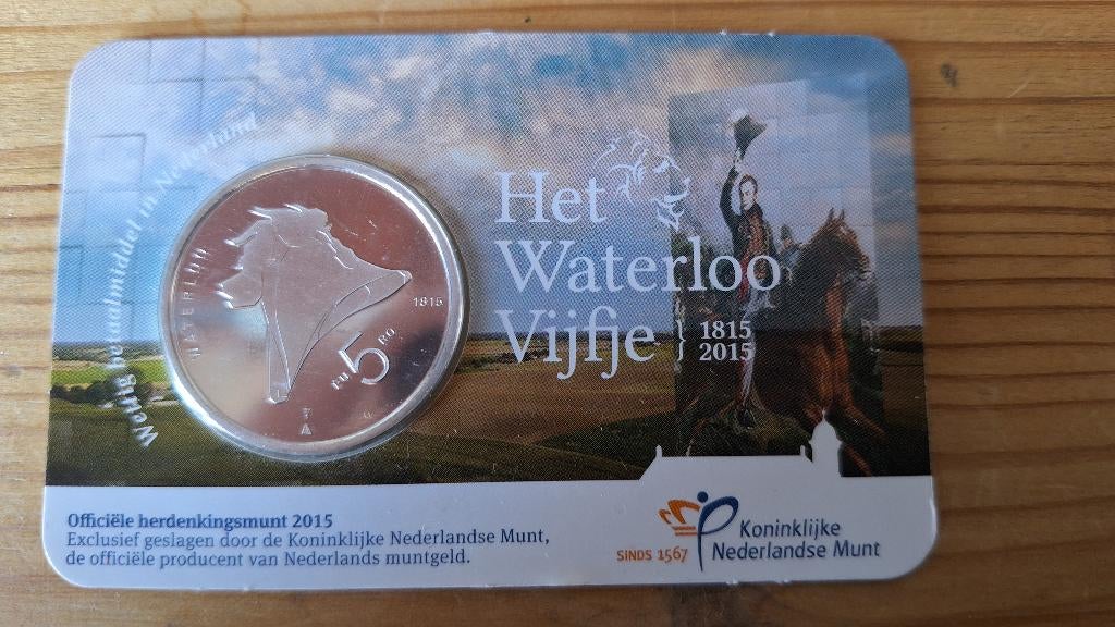Waterloo Vijfje, Ophalen of Verzenden, Koningin Beatrix, Euro's, Losse munt