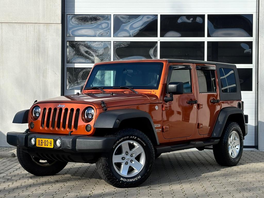 Jeep Wrangler Unlimited 3.8 Sport | Cabrio hardtop, Auto's, Jeep, Euro 5, Stof, Gebruikt, Zwart