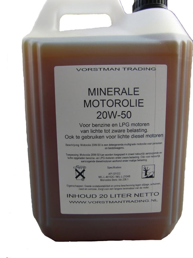 20W50 Minerale Motorolie voor uw oldtimer, online bestellen, Ophalen of Verzenden