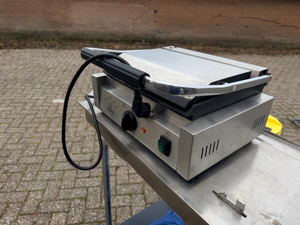 Professionele contactgrill / panini grill – Horeca (3000W), Ophalen, Zo goed als nieuw