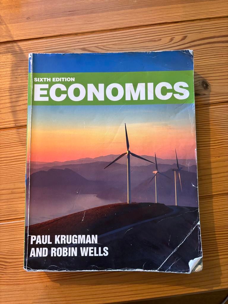 Economics Krugman and Wells: sixth edition, Ophalen of Verzenden, Beta, Gelezen, WO