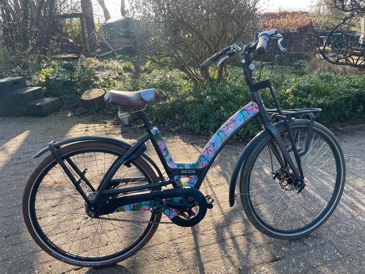 Dames Beick fiets met prachtig bloemenframe, Fietsen en Brommers, Fietsen | Dames | Damesfietsen, Gebruikt, Overige merken, 50 tot 53 cm