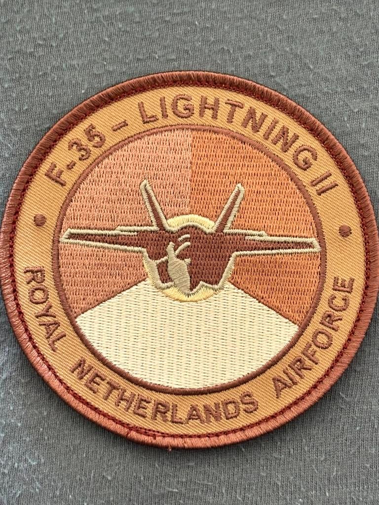 Embleem F-35 lightning II RNLAF, Verzenden, Luchtmacht, Nederland, Embleem of Badge