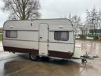 Retro Hobby 460 van 53 jaar oud met voortent, een klassieker, Caravans en Kamperen, Caravans, Hobby, Bedrijf, Treinzit, 750 - 1000 kg