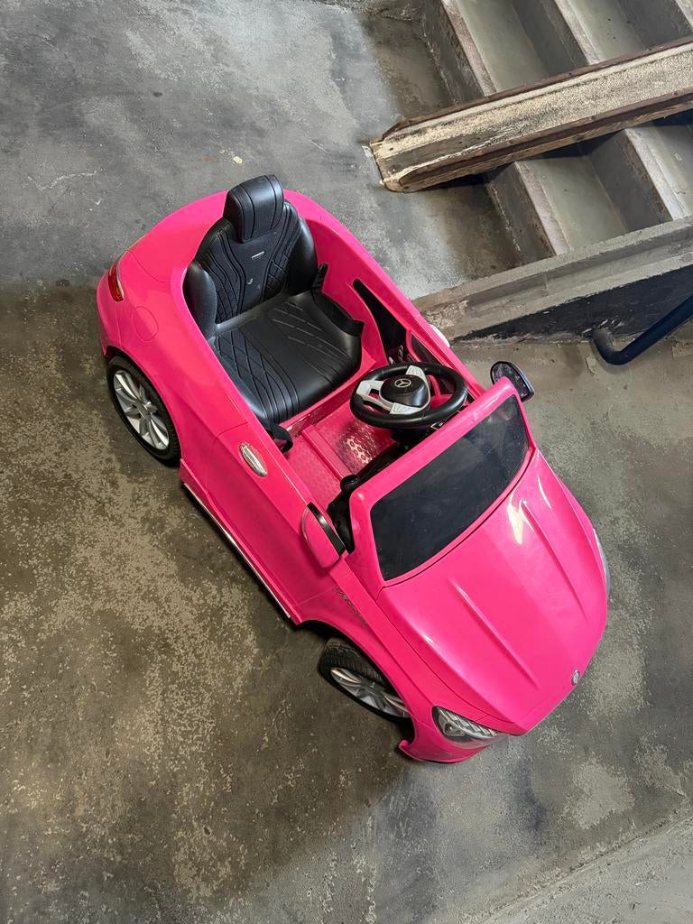 Roze Kinderauto - Goede Staat, Accu te vervangen, Ophalen of Verzenden, Gebruikt
