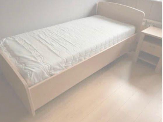 Hoog laag bed 90x 200, Ophalen, 90 cm, Eenpersoons, Zo goed als nieuw