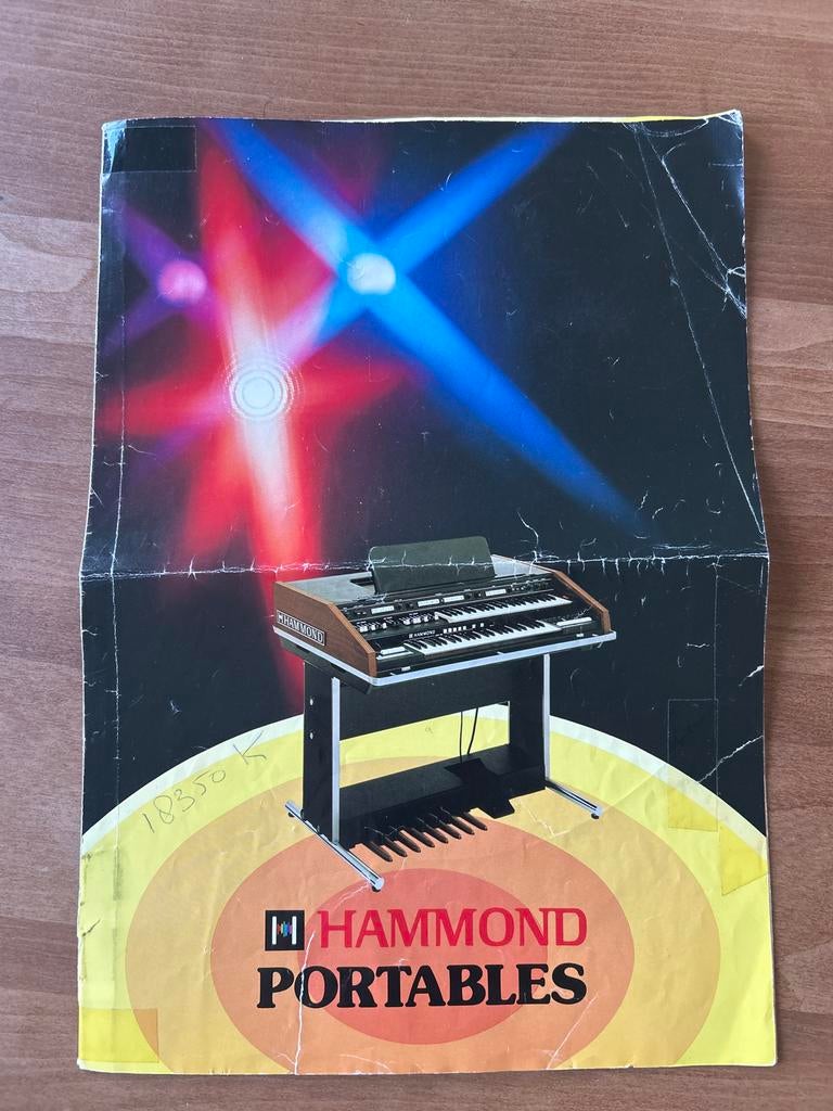 Hammond Portables folder, Ophalen of Verzenden, Gebruikt, 2 klavieren, Orgel