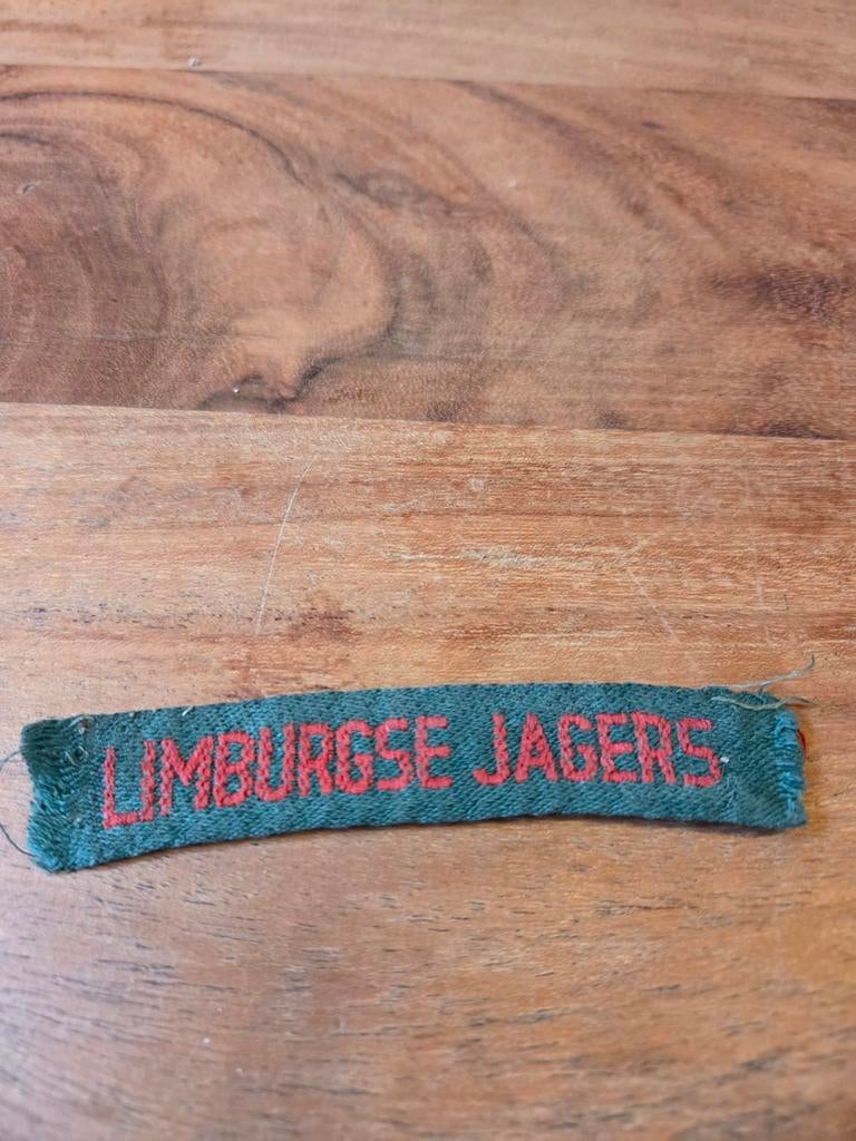 Kl straatnaam Limburgse jagers, Verzamelen, Ophalen of Verzenden, Landmacht, Nederland, Kleding of Schoenen