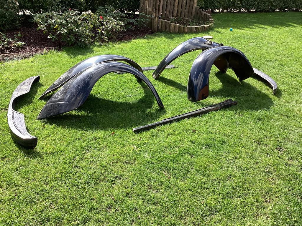 Spatborden treeplanken en bumper kit polyester kever1968, Gebruikt, Volkswagen, Ophalen of Verzenden, Spatbord