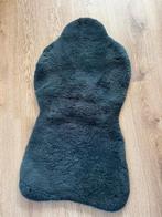 Schapenvacht blauw grijs 60x116 cm - ook voor autostoel, Zo goed als nieuw, Grijs, Rechthoekig, 50 tot 100 cm
