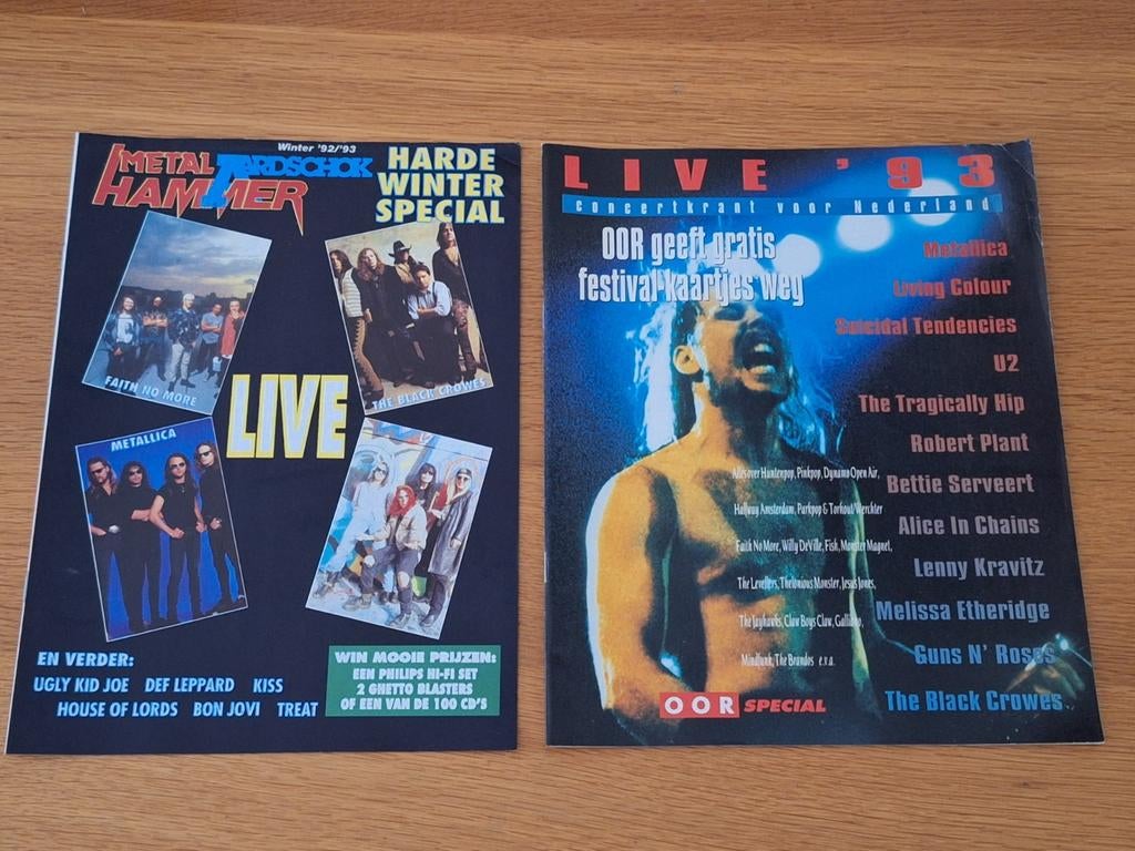 Metal Hammer winter 92/93 & OOR Live '93 Special Magazines, Ophalen of Verzenden, Gelezen, Muziek, Film of Tv